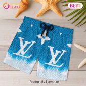 New Louis Vuitton Blue Color Trending Summer 2023 Hawaiian Shirt Beach Shorts 4 Z9oy5.jpg - demo10