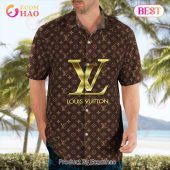 New Louis Vuitton Brown Color Hawaiian Shirt Beach Shorts 2 Ylnqn.jpg - demo10