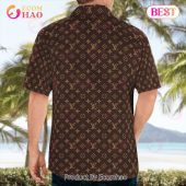 New Louis Vuitton Brown Color Hawaiian Shirt Beach Shorts 3 Q5izt.jpg - demo10