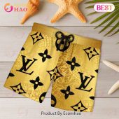 New Louis Vuitton Gold Black Hot Color Summer 2023 Hawaiian Shirt Beach Shorts 4 Niboz.jpg - demo10