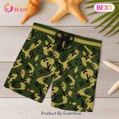 New Louis Vuitton Green Color Hawaiian Shirt Beach Shorts 4 Zyvfq.jpg - demo10