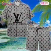 New Louis Vuitton Grey Color Hawaiian Shirt Beach Shorts 1 8rw0t.jpg - demo10