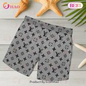 New Louis Vuitton Grey Color Hawaiian Shirt Beach Shorts 5 Ngaom.jpg - demo10