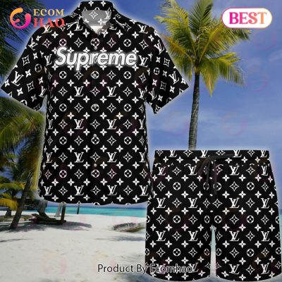 NEW Louis Vuitton Mix Supreme Hawaiian Shirt & Beach Shorts