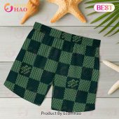 New Louis Vuitton Paris Green Color Hawaiian Shirt Beach Shorts 5 Bnvl0.jpg - demo10