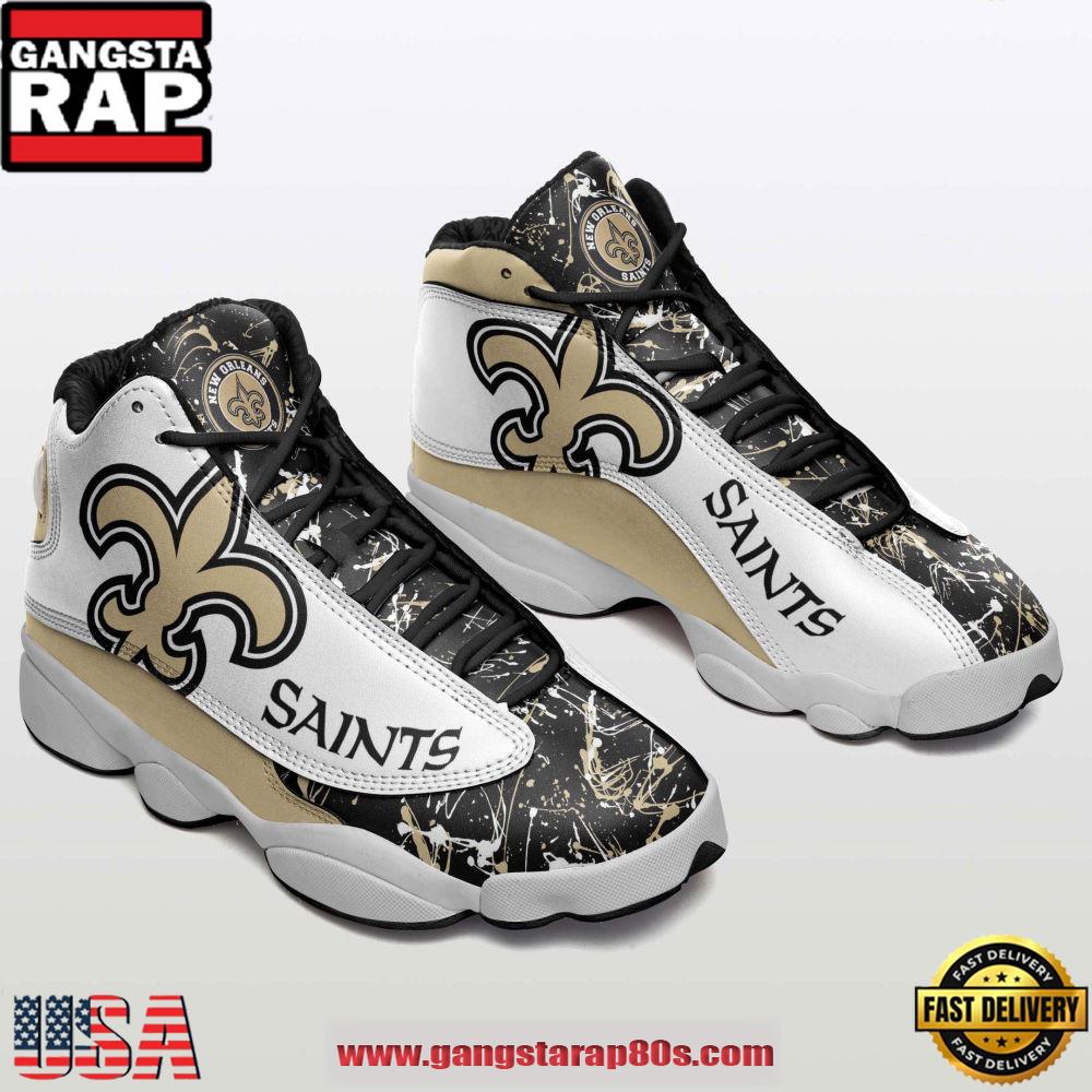 New Orleans Saints Air Jordan 13 Sneakers Shoes New Orleans Saints Air Jordan 13 Sneakers Shoes
