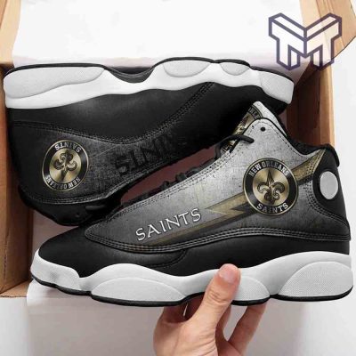 New Orleans Saints Air Jordan 13,Nfl Fans Sport Shoes Team White Black J13 Shoes