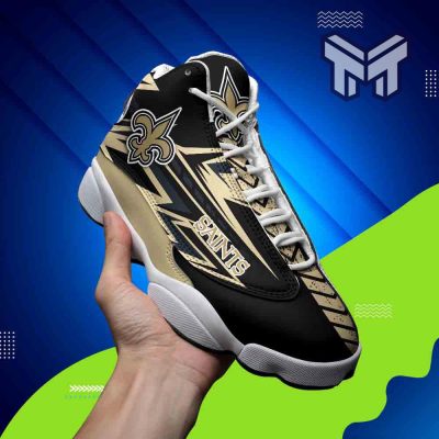 New Orleans Saints Air Jordan 13,Nfl White Black J13 Shoes