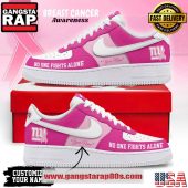 New York Giants Breast Cancer Awareness October Custom Air Force 1 Running Sneakers Shoes