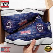 NFL New York Giants Football New Design Air Jordan 13 Running Sneakers Shoes