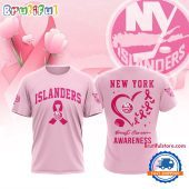 New York Islanders 2025 NHL Pink Breast Cancer Awareness All Over Print Shirt