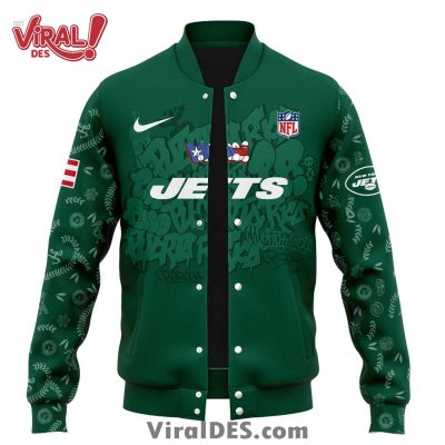 New York Jets 2025 Puerto Rico Heritage Baseball Jacket
