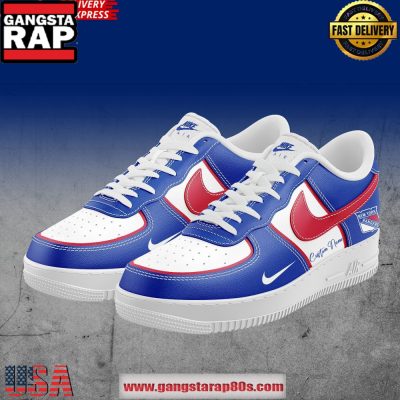 New York Rangers Custom Air Force 1 Running Sneakers Shoes