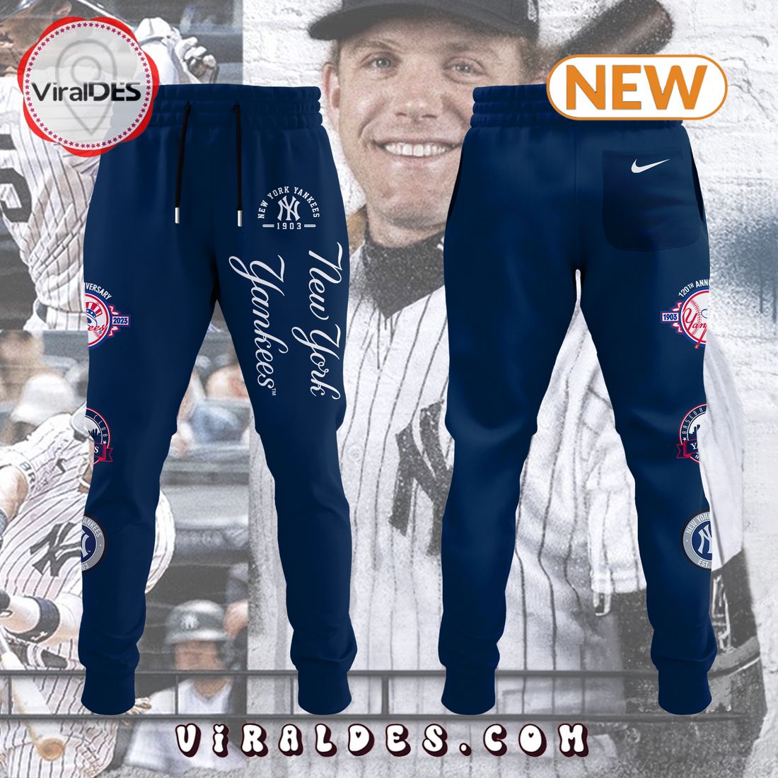 New York Yankees Combo Baseball Jacket, Jogger, Cap New York Yankees Combo Baseball Jacket, Jogger, Cap