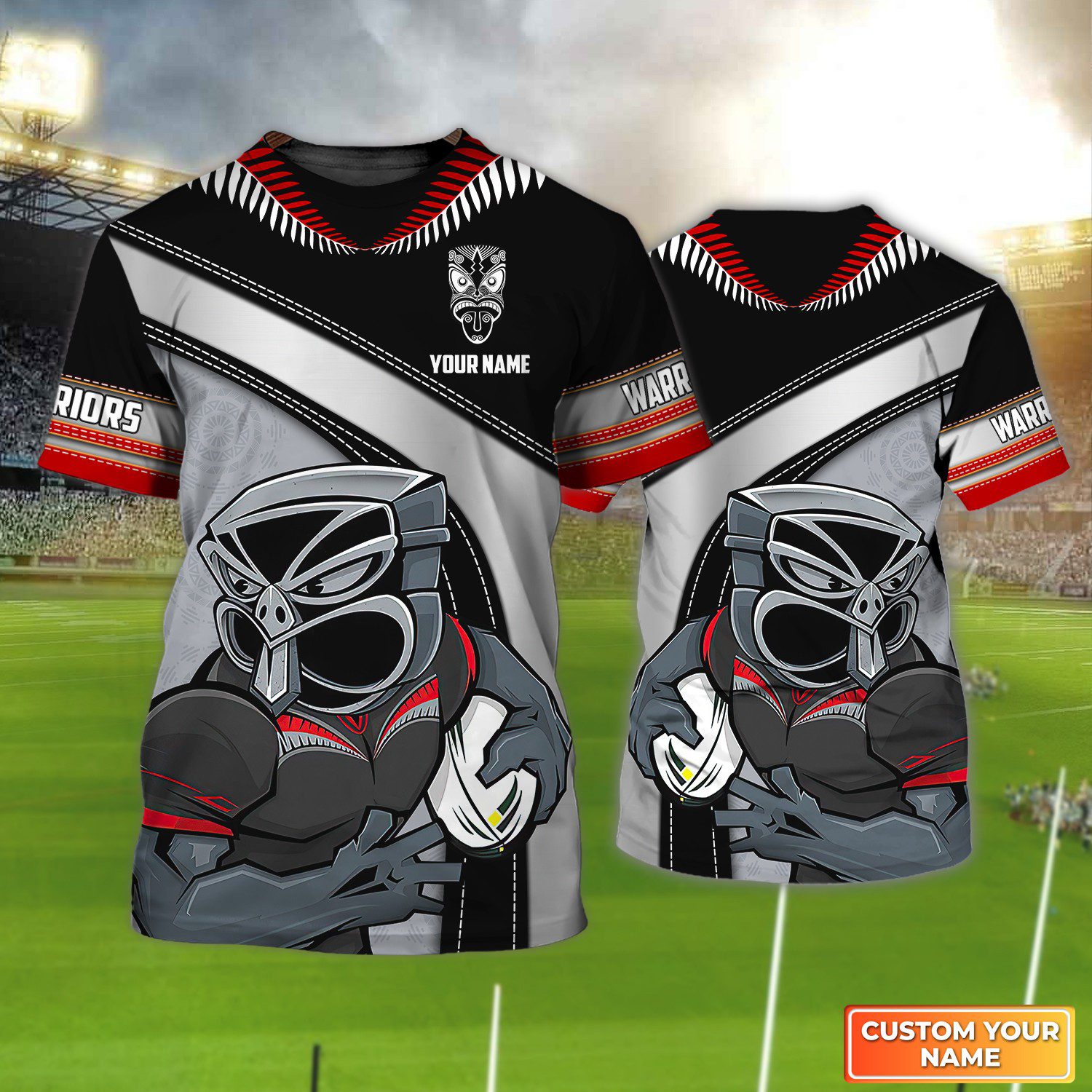 New Zealand Warriors Personalized Name 3D Tshirt Gift For Nrl Fan Tad 01 New Zealand Warriors Personalized Name 3D Tshirt Gift For Nrl Fan Tad 01