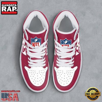 NFL Arizona Cardinals Grunge Style Custom Name Air Jordan 1 Running Sneakers Shoes
