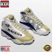 NFL Baltimore Raven New Design Air Jordan 13 Running Sneakers Shoes