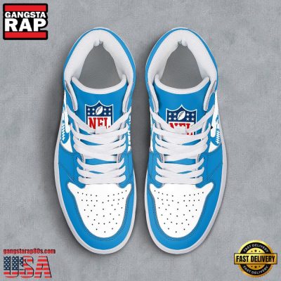 NFL Carolina Panthers Grunge Style Custom Name Air Jordan 1 Running Sneakers Shoes