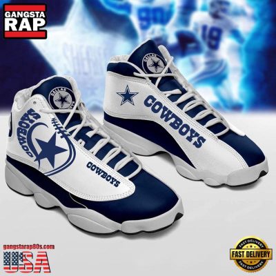 NFL Dallas Cowboys Blue Air Jordan 13 Sneakers Shoes Shoes