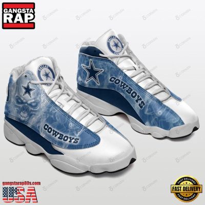 NFL Dallas Cowboys Sport Team Football New Design Air Jordan 13 Running Sneakers Shoes