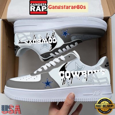 NFL Dallas Cowboys Team Logo Unique Air Force 1 Shoes Running Sneakers