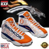 NFL Denver Broncos Blue Orange Air Jordan 13 Sneakers Shoes Shoes