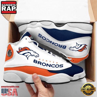 NFL Denver Broncos Team Air Jordan 13 Sneakers Shoes Shoes