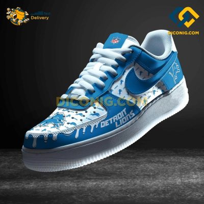 NFL Detroit Lions Air Force 1 Custom Shoes DICONIG FASHION