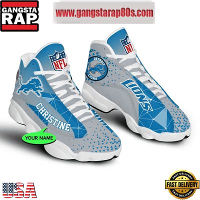 NFL Detroit Lions Personalized Air Jordan 13 Sport Shoes