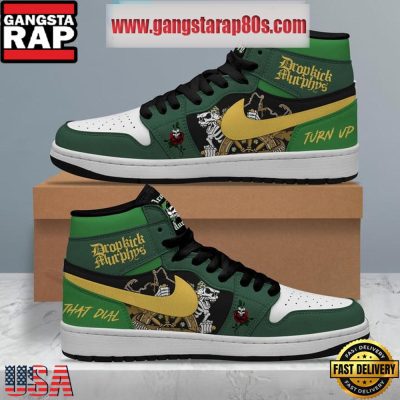 Dropkick Murphys Turn Up That Dial Rock Time Air Jordan 1 Sneakers Shoes