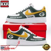 NFL Green Bay Packers New Design Custom Air Force 1 Running Sneakers Shoes