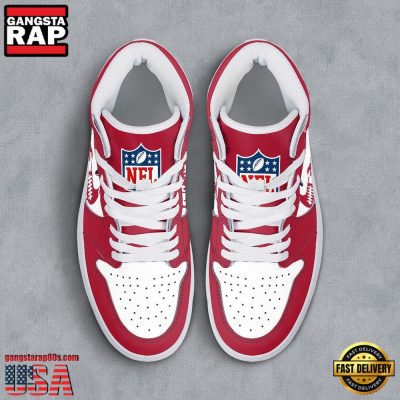 NFL Houston Texans Grunge Style Custom Name Air Jordan 1 Running Sneakers Shoes
