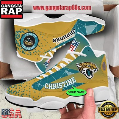 NFL Jacksonville Jaguars Personalized Air Jordan 13 Sport Shoes