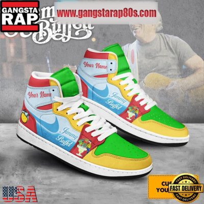 Jimmy Buffet It's Summer Time Personalized Air Jordan 1 Sneakers Shoes