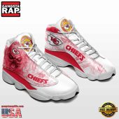 NFL Kansas City Chiefs New Design Air Jordan 13 Running Sneakers Shoes