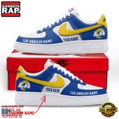 NFL Los Angeles Rams New Design Custom Air Force 1 Running Sneakers Shoes