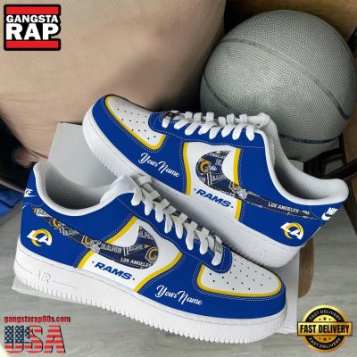 NFL Los Angeles Rams Logo Team Limited Edition New Design Custom Air Force 1 Shoes