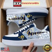 NFL Los Angeles Rams Team Logo Unique Air Force 1 Shoes Running Sneakers