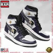 NFL Minnesota Vikings Football Logo Team Air Jordan 1 Running Sneakers Shoes