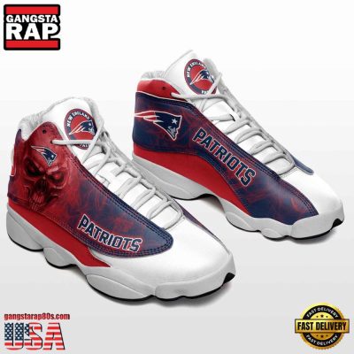 NFL New England Patriots New Design Air Jordan 13 Running Sneakers Shoes