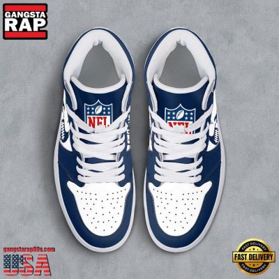 NFL New England Patriots Grunge Style Custom Name Air Jordan 1 Running Sneakers Shoes