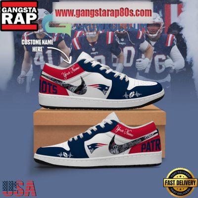 New England Patriots Personalized Air Jordan 1 Sneakers Shoes