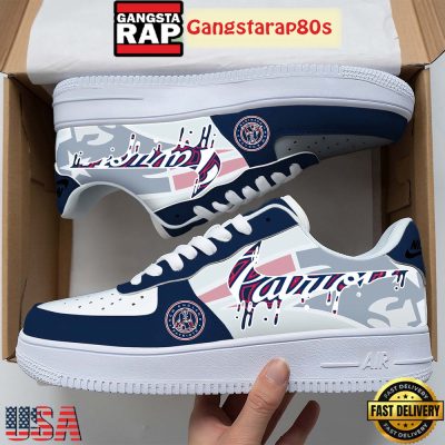 NFL New England Patriots Team Logo Unique Air Force 1 Shoes Running Sneakers