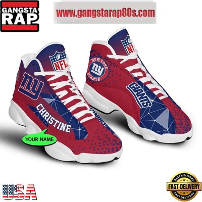 NFL New York Giants Personalized Air Jordan 13 Sport Shoes