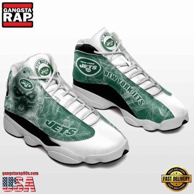 NFL New York Jets New Design Air Jordan 13 Running Sneakers Shoes