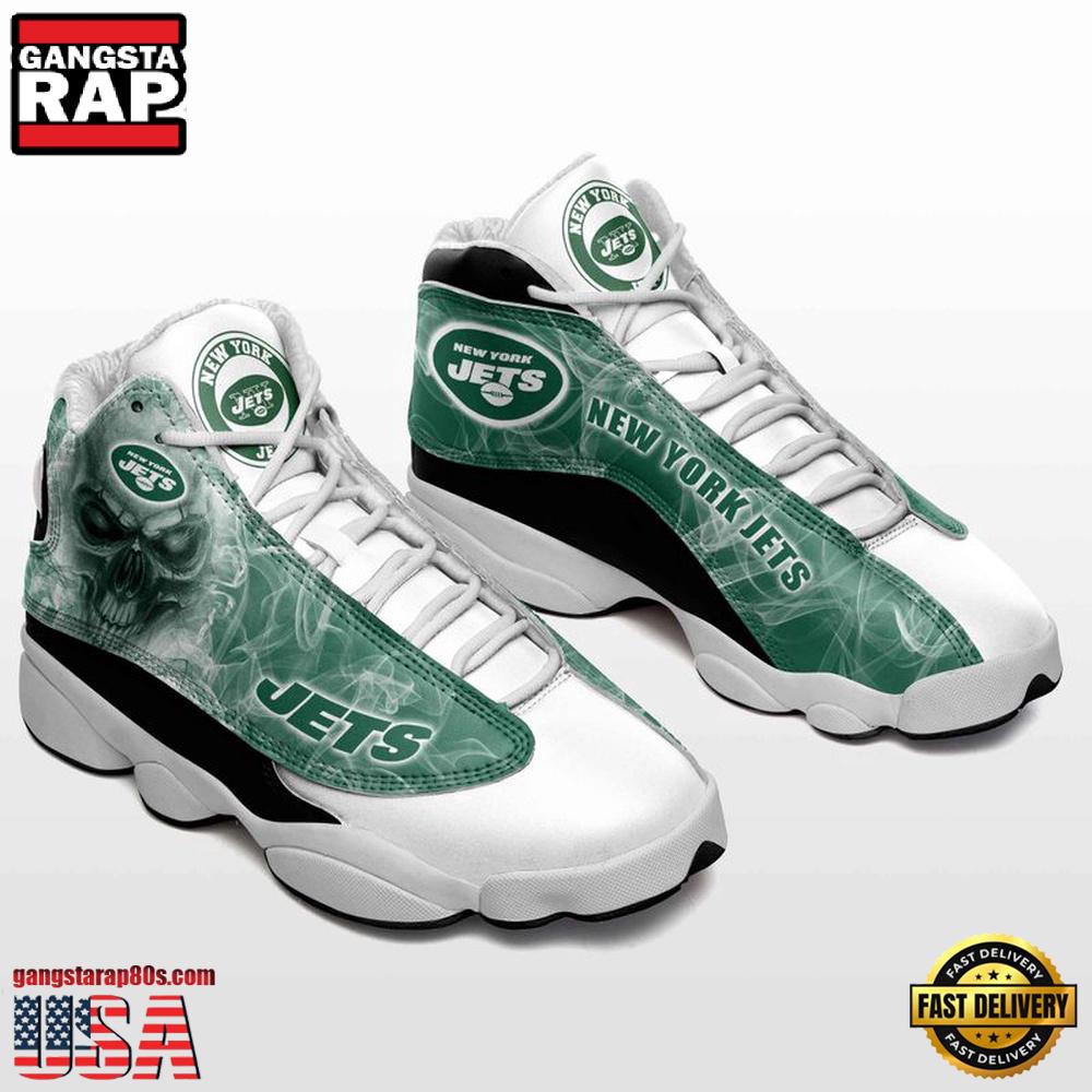 NFL New York Jets New Design Air Jordan 13 Running Sneakers Shoes NFL New York Jets New Design Air Jordan 13 Running Sneakers Shoes