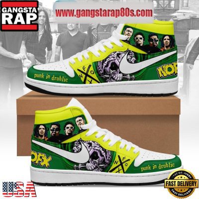 NOFX Punk Band In Drublic Air Jordan 1 Sneakers Shoes