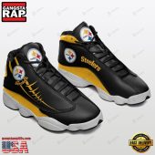 NFL Pittsburgh Steelers Football New Design Air Jordan 13 Running Sneakers Shoes