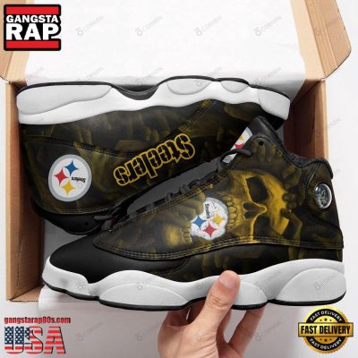 NFL Pittsburgh Steelers Football Sport New Design Air Jordan 13 Running Sneakers Shoes
