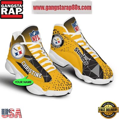 NFL Pittsburgh Steelers Personalized Air Jordan 13 Sport Shoes